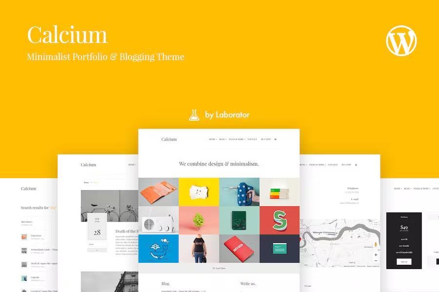 CALCIUM – MINIMALIST PORTFOLIO & BLOGGING THEME